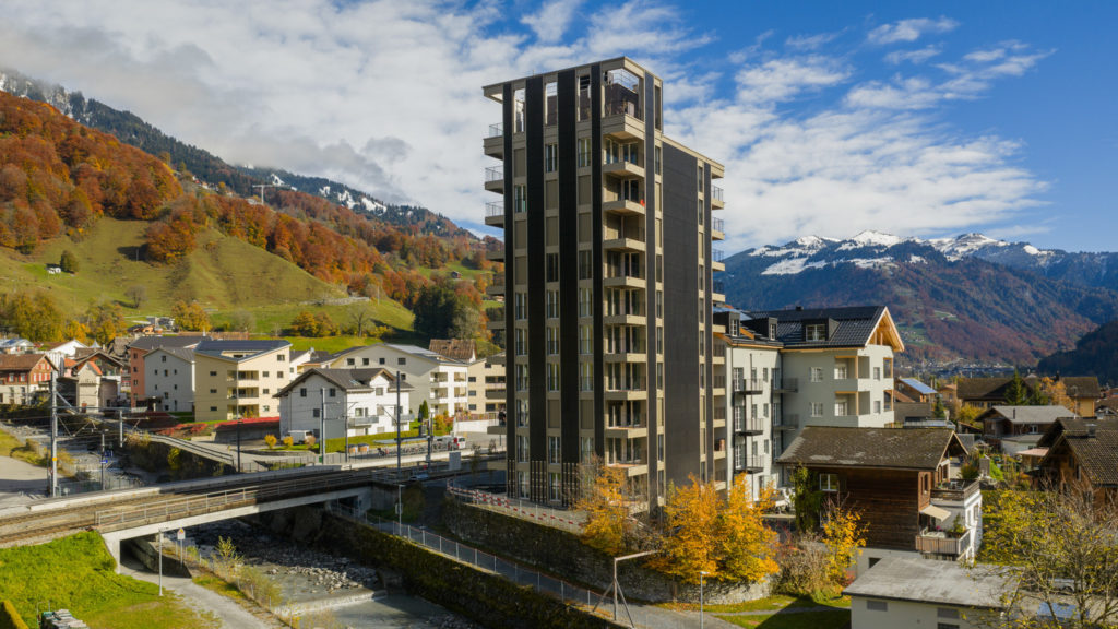 Graubuenden, Schweiz, 28. Oktober 2025 - Ritter Schumacher Architekten, Architektur, Referenzobjekt.